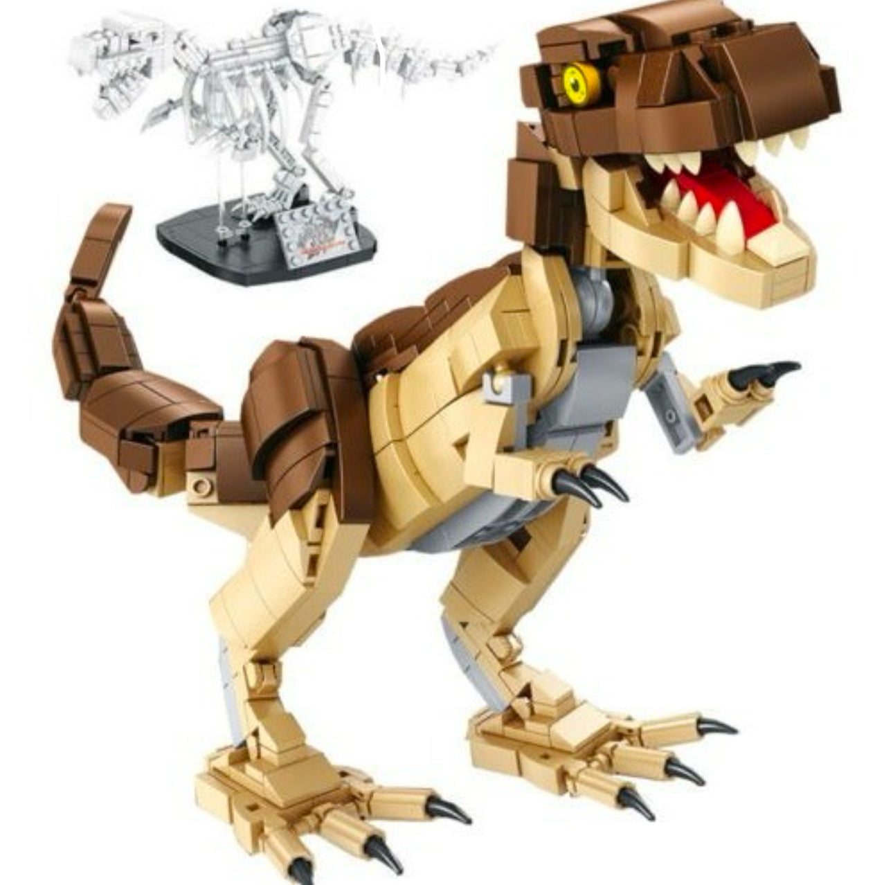 Dinosaurio lego más esqueleto