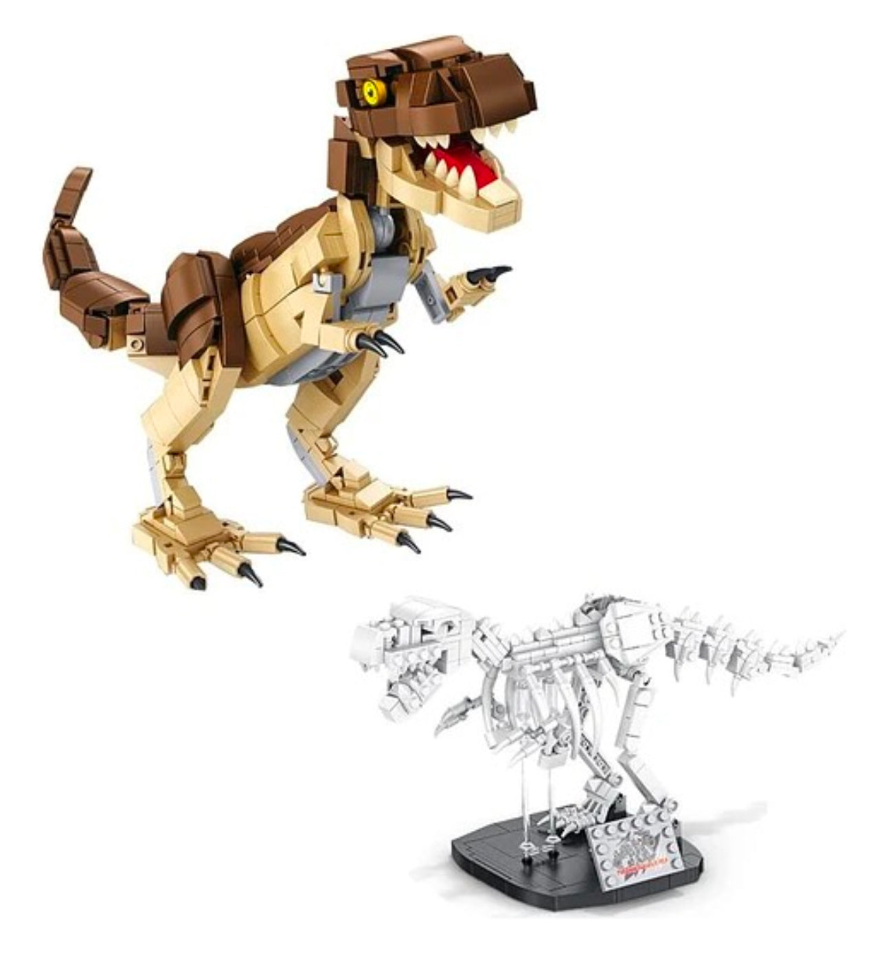 Dinosaurio lego más esqueleto