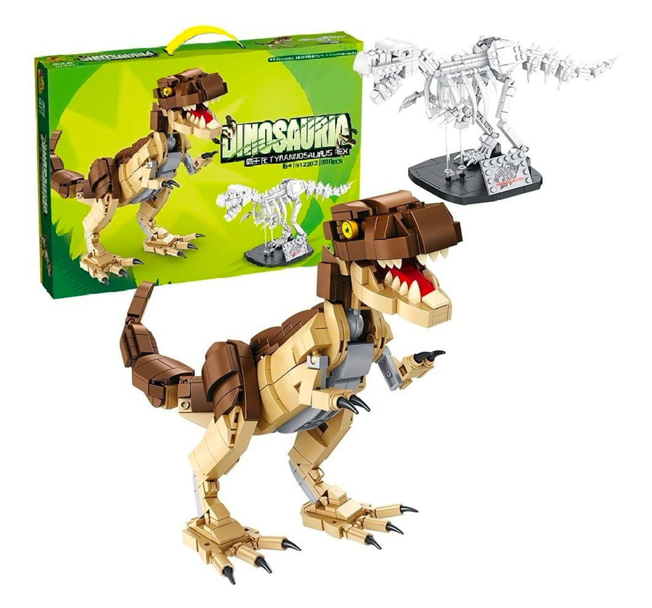 Dinosaurio lego más esqueleto